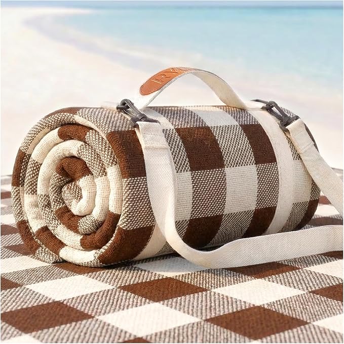 Waterproof Beach Blanket Picnic Outdoor Camping Mat Rug Oversized Extra Large Foldable Sandproof Sand Free Resistant Big XL Giant Towel Hawaii Honeymoon Essentials Women Summer Must Have Vacation Gift