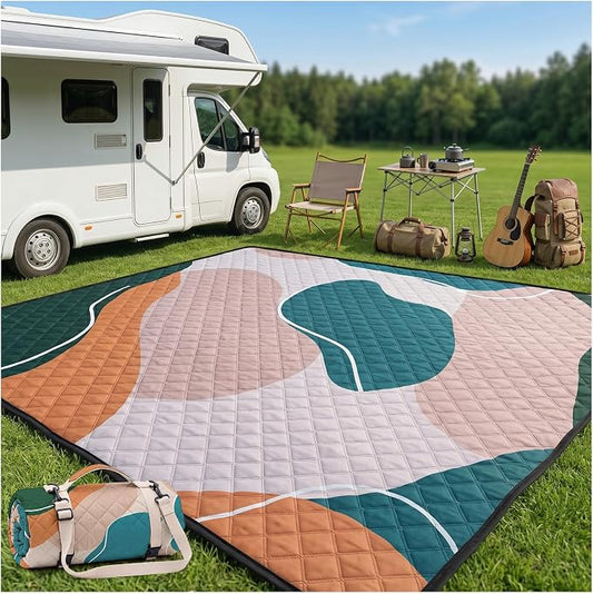 Waterproof Picnic Blanket Outdoor Camping Beach Mat Outside Rug Tent Floor Carpet Extra Large Foldable Sandproof Car Essential Roadtrip Gadget Rv Accessories Glamping Gear Must Haves Hiking Stuff Gift