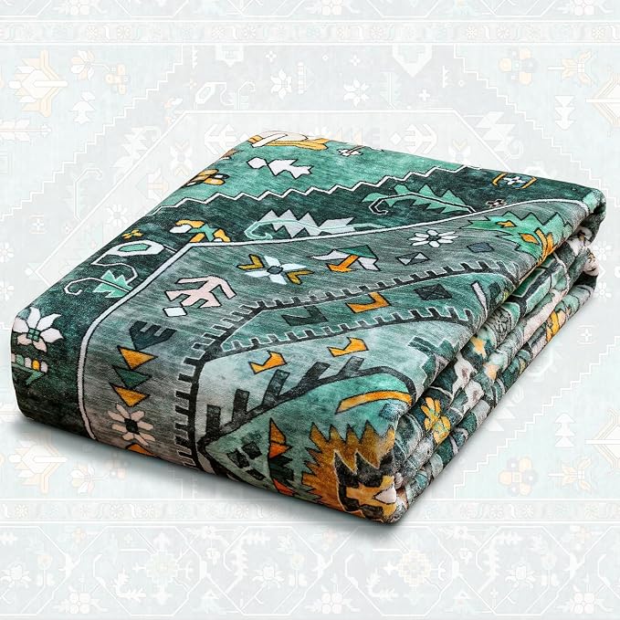 SERISSA 2x3 Washable Non Slip Boho Small Area Rug for Entryway，Teal | Ultra Soft Vintage Oriental Carpet Low-Pile Tribal Indoor Mat for Bedroom Kitchen Bathroom Entrance Floor
