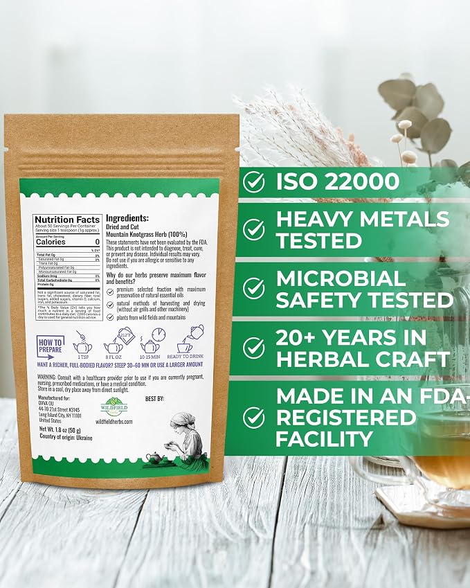 1.8 oz. Mountain Knotgrass Tea Dried Cut Herb Mountain Knotgrass Herbal Tea (Aerva Lanata) - 50g Polpala Pol-Pala Pol Pala Pol Pola Herb