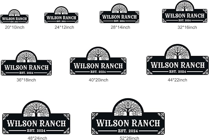 Custom Metal Farm Sign, Ranch or Farm Signs Indoor Outdoor， Personalized Metal Sign Ranch Name Sign, Ranch & Farmhouse Signs Wall Art Decor, Gifts, Housewarming Gift,