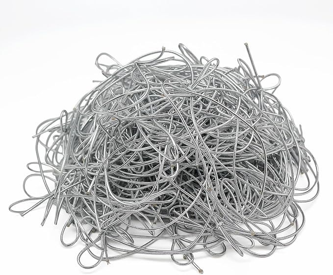 FQTANJU Silver Elastic Cord with Pre-Tied Bows - 200 Pcs 10 Inch Metallic Stretch Loops for Gift Wrapping, Crafts, Gift Boxes, Tags | Strong Metallic Ribbon String for DIY, Holiday, Party Decor