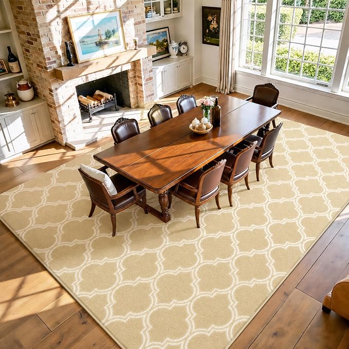 Keeko 4x6 Area Rugs for Living Room,Soft Washable Memory Foam Bedroom Rug | Indoor Throw Rug Low Pile Minimalist Non Slip Carpet for Kids Nursery Classroom Dorm Room Home Decor