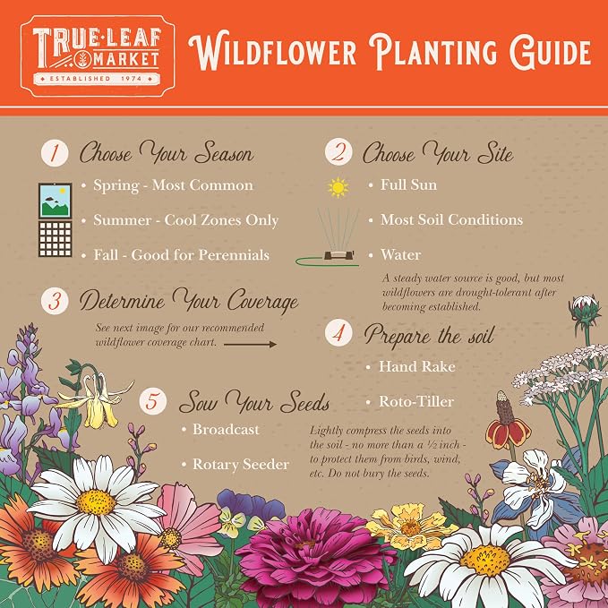 Mountain Valley Seed Co Midwestern Wildflower Seed 5 Lb 3 Million Seeds | Native Prairie Wildflower Mix for Midwest USA – Annual & Perennial Pollinator Flower Seed for Garden, Meadow & Landscaping