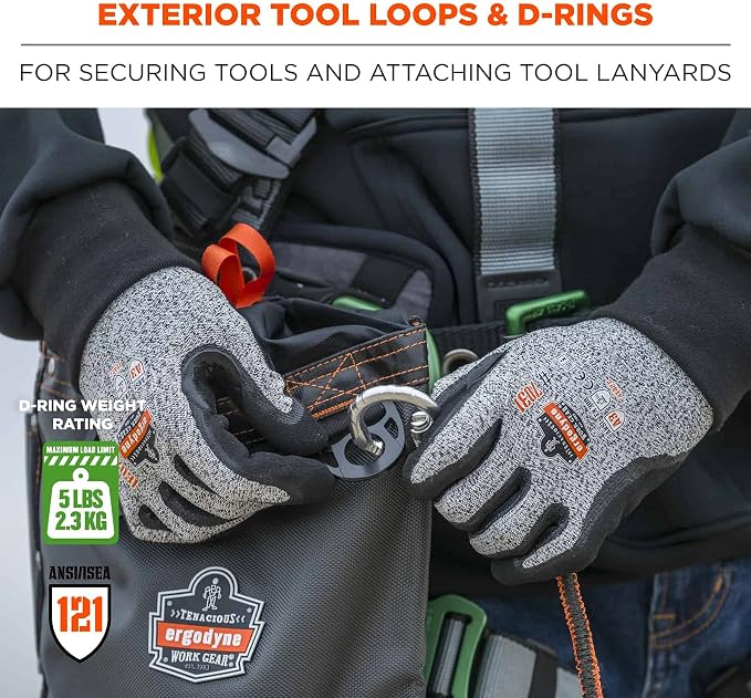 Ergodyne Arsenal 5928 Topped Bolt Bag Tool Pouch – Tall, Polyester,Gray