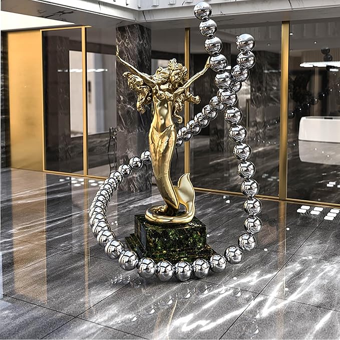 5.9 Inch/150mm Stainless Steel Hollow Ball Smooth Gazing Mirror Ball for Decorating Home and Garden
