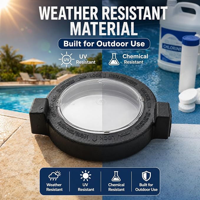 Pool Pump Cover for Zodiac for Jandy A0577900 - Compatible with ePump Variable Speed Models, Secure Locking for Ring, Weather-Resistant Plastic