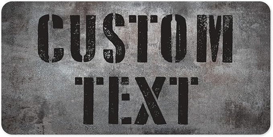 Custom Sign, Custom Street Sign, 11 Font Colors, 13 Font Styles, 4 Hole Options, 22 Sizes, 9x18 Inches, Rust Free DiBound, Fade Resistant, Made in USA by My Sign Center (Grunge Metal)
