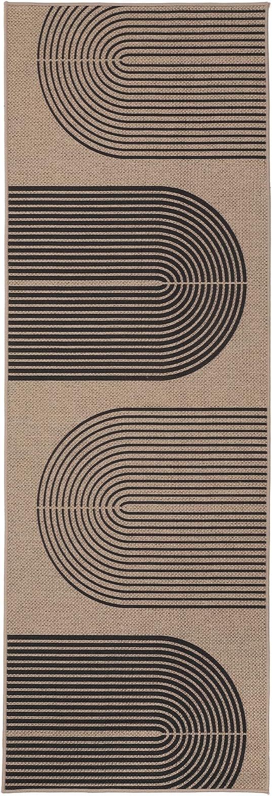 GarveeHome Modern Rainbow Easy Jute Runner Rug, 2x6 Runner Rug for Hallways - Non-Slip Indoor Outdoor Carpet, Washable for High Traffic Laundry Room, Kitchen, Entryway