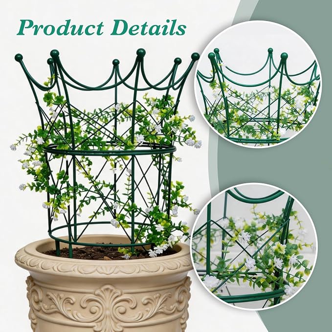22.9" Peony Cage Sturdy Iron Plant Support for Peonies, Dahlias & Hydrangeas – Durable, Weather-Resistant Design Ideal for Outdoor Plants & Garden Decoration