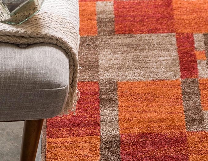 Unique Loom Autumn Collection Area Rug - Providence (3' 3" Round, Multi/ Beige)