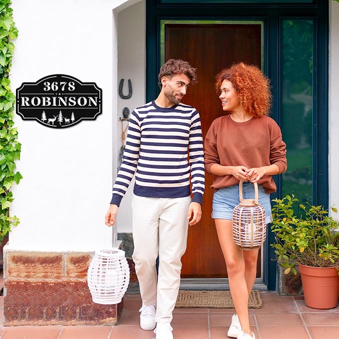 Personalized Metal Address Numbers for Houses, Custom House Numbers, Custom Address Plaque, Personalized Address Plaque for Outside