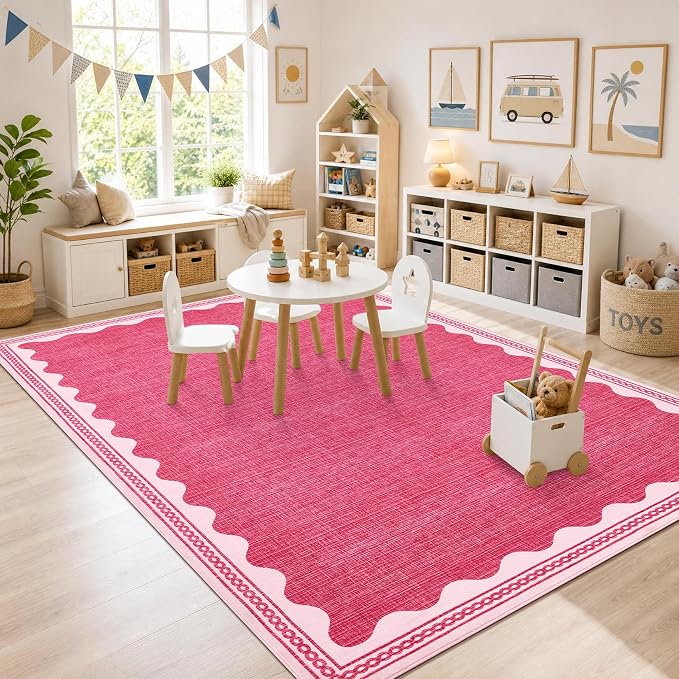 GarveeHome Scalloped Rug