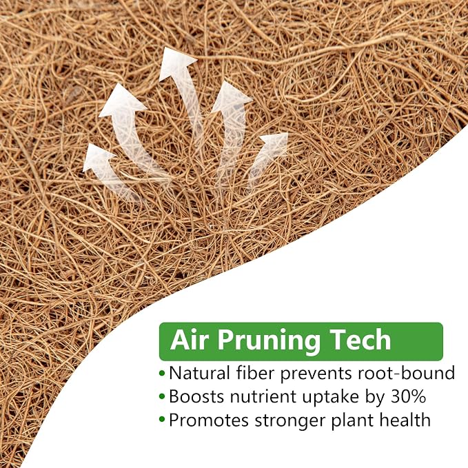 DUNCHATY Trough Coco Liners for Planters 24 Inch - 2 Pack Natural Coconut Fiber Liner Replacement for Window Box Hanging Basket Garden Wall Flower Pot Inserts Eco-Friendly Coir