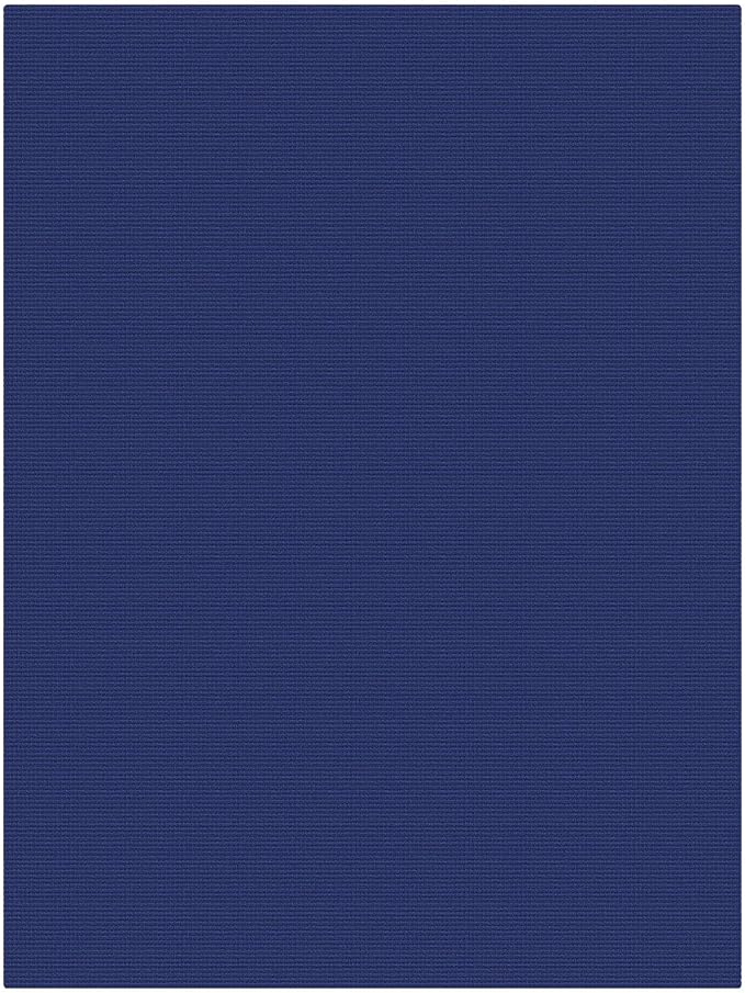 KOZYFLY 6x9 Dining Room Rugs, Washable Area Rug for Living Room, Non Slip Rugs for Bedroom, Braided Floor Carpet for Nursery, Office, Cotton Rug Home Indoor Decor, Royal Blue/Navy