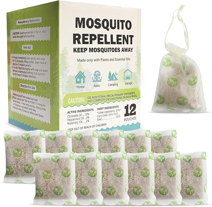Mosquito Repellent Outdoor Patio - Mosquito Repellent Outdoor Powerful Indoor & Outdoor Protection - 24 Pack