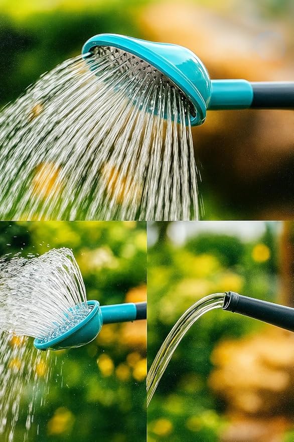 6-Pack 2 Gallon Watering Can, Garden Watering Can Outdoor, Large Plant Watering Can with Long Spout, Non-Slip Handle, Leak-Proof Plastic Watering Can