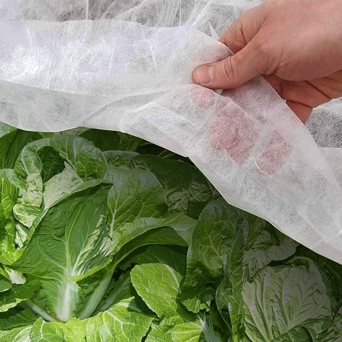 Darnassus 8FT×24FT Plant Covers Breathable Floating Row Cover for Snow Frost Bad Weather Pest Protection & Plant Growth