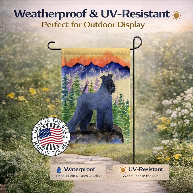 Caroline's Treasures SS8223GF Kerry Blue Terrier Garden Flag Mailbox Flag Decorative Yard Flag Banner Outside Patio Artwork Yard Flower Beds, Garden Size, Multicolor
