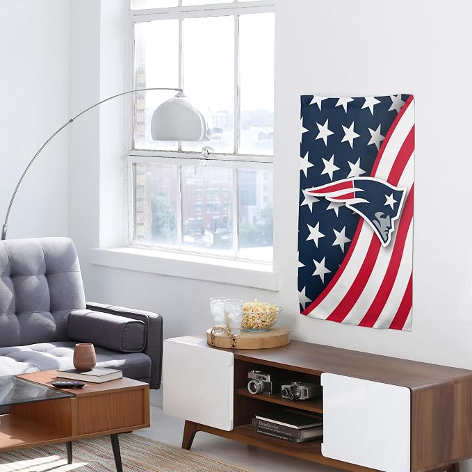 NFL Double Sided Team Logo Vertical Flag (40" x 28")