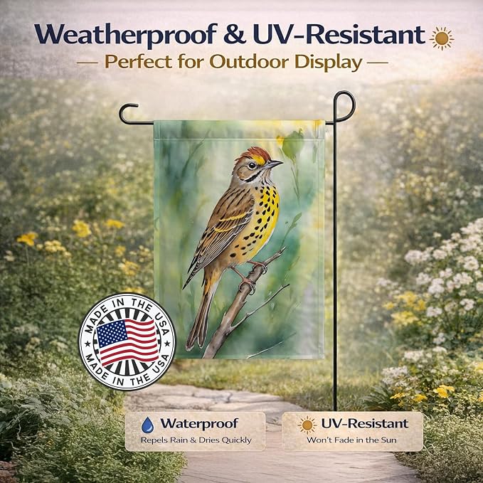 Caroline's Treasures Alabama Yellowhammer Garden Flag Mailbox Flag Decorative Yard Flag Banner Outside Patio Artwork Yard Flower Beds, Garden Size, Multicolor