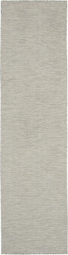 Nourison Home Positano Light Grey 2' x 6' Area Rug - Easy Clean, Non Shedding, Bed Room, Living Room, Dining Room, Kitchen (6' Runner)