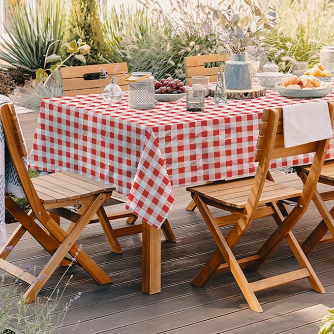 Outdoor Tablecloth with Umbrella Hole Umbrella Tablecloth Patio Tablecloths with Zipper for Courtyards, Terraces, and Beaches 60 x 102 in