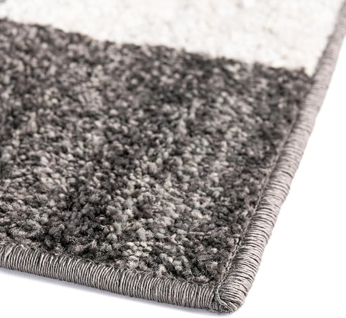 Unique Loom Autumn Collection Area Rug - Providence (2' x 6' 1" Runner, Gray/ Ivory)