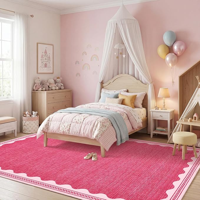 GarveeHome Scalloped Rug