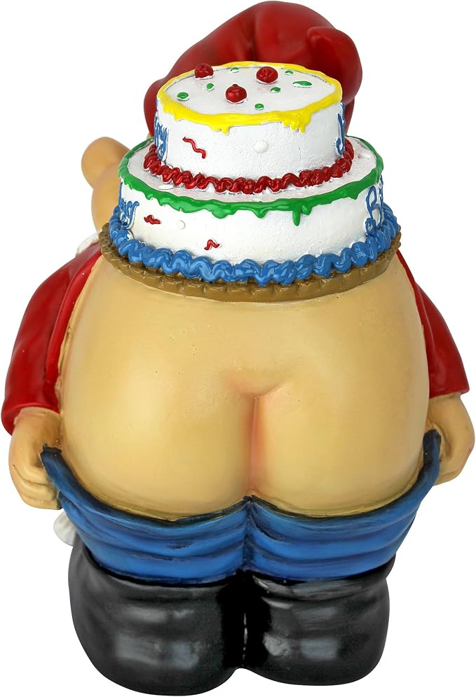 Design Toscano Loonie Moonie Happy Birthday Garden Gnome Statue