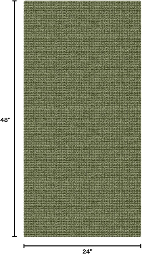 KOZYFLY 2x4 Entry Runner Rug, Small Washable Runners for Entryway, Non Slip Door Mat Indoor Entrance, Front Porch Carpet for Foyer, Kitchen, Bedroom, Bathroom, Olive Green/Earthy Green
