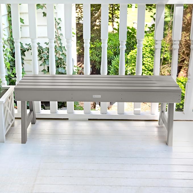 Highwood Weatherly Picnic Bench, 4ft, Harbor Gray