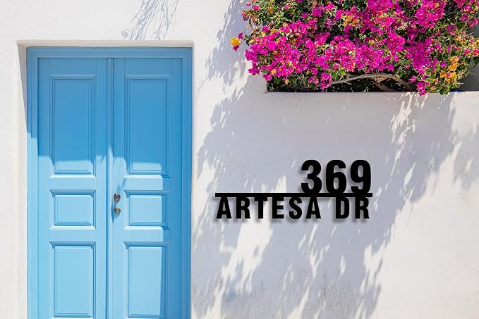 House Numbers For Outside Modern Custom Metal Address Numbers For House Personalized Address Signs For Houses Numbers For House Address Outside Address Plaques Modern House Numbers For Outside