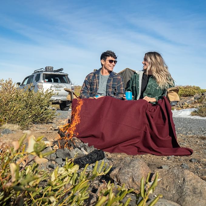 Arcturus Military Wool Blanket - Warm, Thick, Washable - Great for Outdoors, Camping, Stadium Blanket, Picnics, Travel - Car & Bushcraft Survival Kits