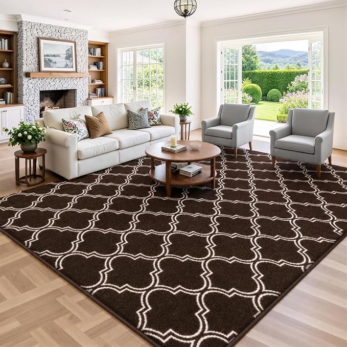 Keeko 6x9 Area Rugs for Living Room,Soft Washable Memory Foam Bedroom Rug | Indoor Throw Rug Low Pile Minimalist Non Slip Carpet for Kids Nursery Classroom Dorm Room Home Decor