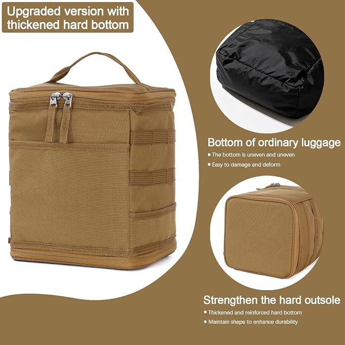 11L Camping Storage Bag, Tactical Camping Storage Bag | 600D is durable, waterproof, Suitable for camping, traveling, picnicking