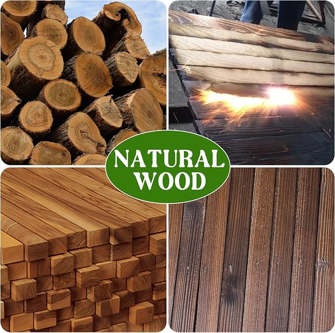 Wood Lattice Fence Panels for Outside 13.4"x78.8" Expandable Natural Wooden Wall Trellis Board Decorative Lattice Trellis Frame for Climbing Plants Vine Ivy Rose Outdoor Balcony Garden 4 Pcs