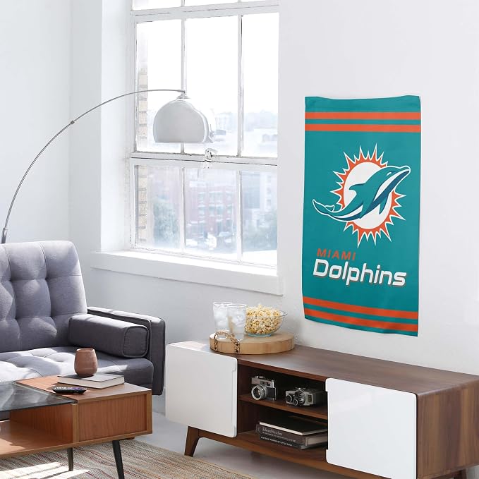 NFL Double Sided Team Logo Vertical Flag (40" x 28")