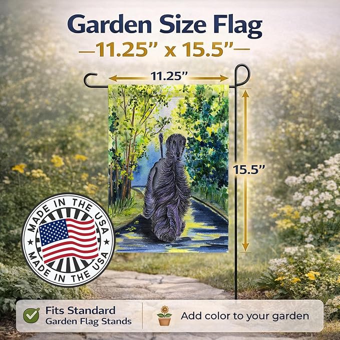 Caroline's Treasures SS8181GF Afghan Hound Garden Flag Mailbox Flag Decorative Yard Flag Banner Outside Patio Artwork Yard Flower Beds, Garden Size, Multicolor
