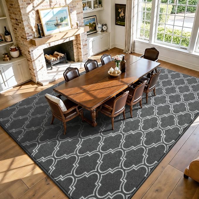 Keeko 6x9 Area Rugs for Living Room,Soft Washable Memory Foam Bedroom Rug | Indoor Throw Rug Low Pile Minimalist Non Slip Carpet for Kids Nursery Classroom Dorm Room Home Decor