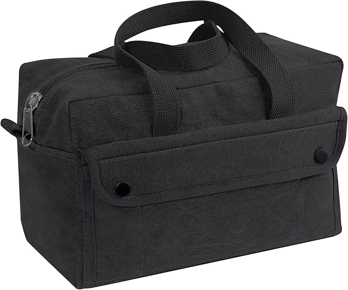 Rothco GI Style Mechanics Tool Bag, Heavy-Duty Canvas Tool Storage | 7.5 Liter Capacity, Heavyweight Canvas, Reinforced Bottom, Garage Storage