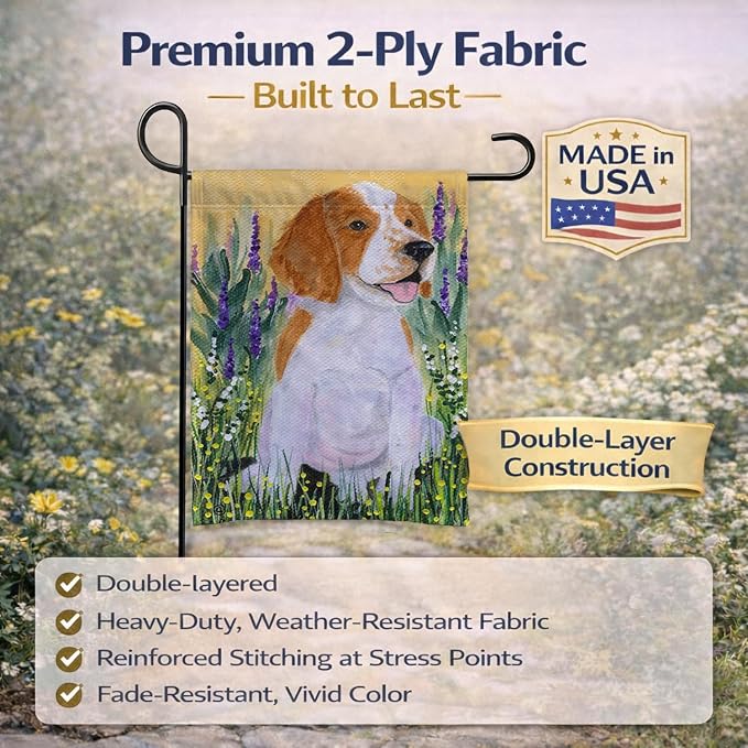 Caroline's Treasures SS8219GF Welsh Springer Spaniel Garden Flag Mailbox Flag Decorative Yard Flag Banner Outside Patio Artwork Yard Flower Beds, Garden Size, Multicolor