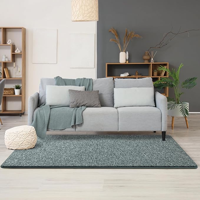 Chicrug Memory Foam 2x8 Runner Rugs for Hallway Entryway Bedroom | Low-Pile Long Carpet Runner Rug for Kitchen, Kids Rug for Bedside Dorm Room Decor, Grey and White