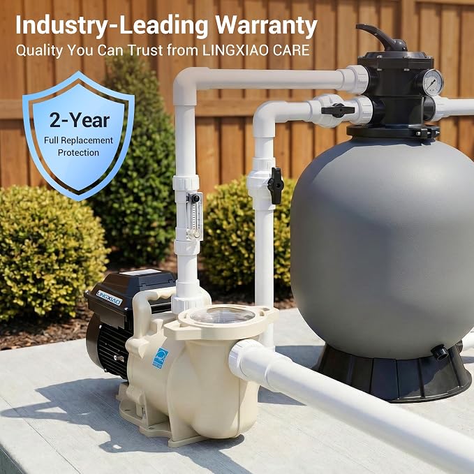 Smart Variable Speed Pool Pump 2 HP, 115/208-230V, In/Above Pool Pump With Smart Life APP Control, Energy Star Certificate, High Flow & Self Priming - (2025 New Upgrade)