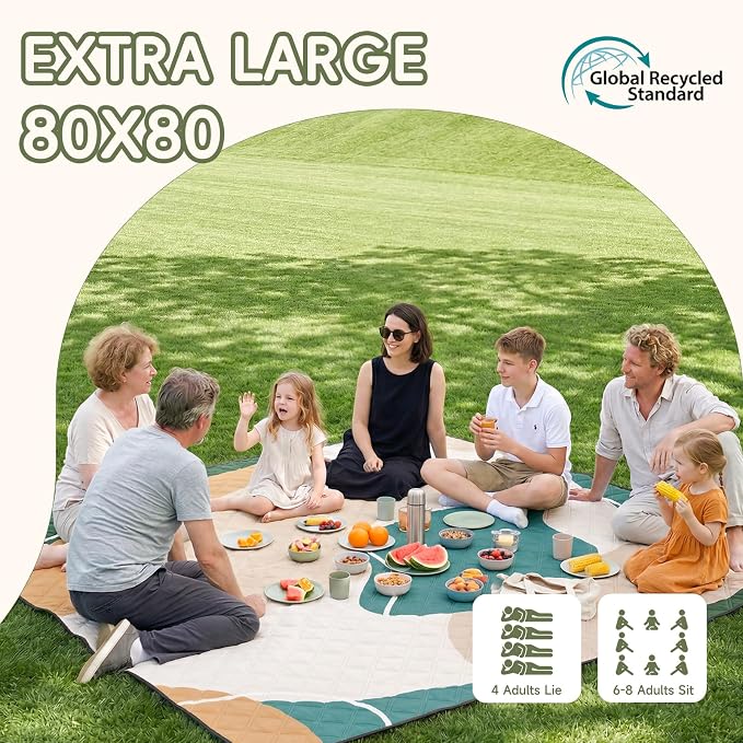 Genovega Waterproof Beach Blanket Picnic Outdoor Mat Rug Adult Men Guy Him Brother Dad Boyfriend Uncle Niece Best Friend Friendship Grandpa Grandfather Husband Son in Law Happy Birthday Unique Gift