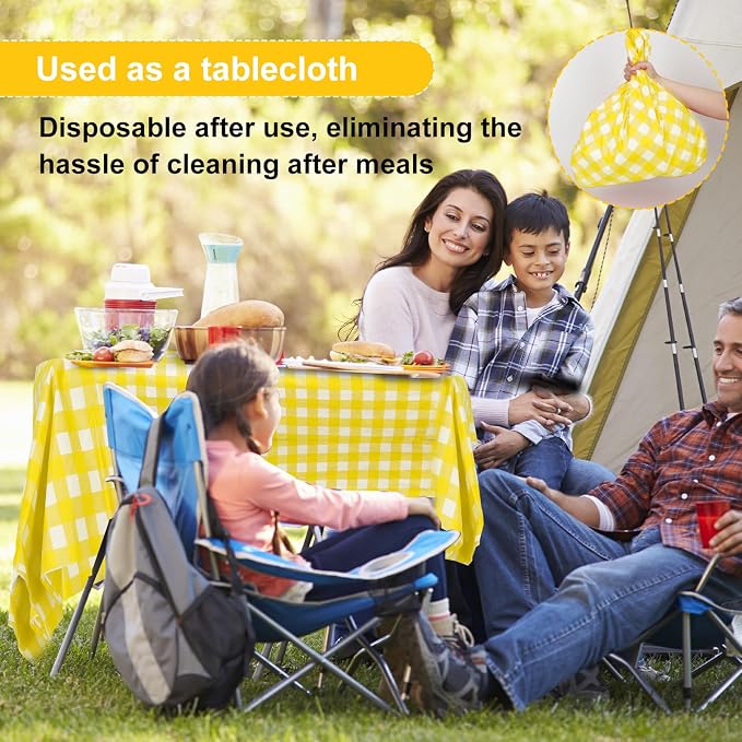 4 Pcs Disposable Outdoor Picnic Blankets 70.9''x70.9'' Portable Pocket Blanket Foldable Waterproof Picnic Mats Sandproof Beach Blanket with Ground Spikes for Beach Travel Hiking Camping