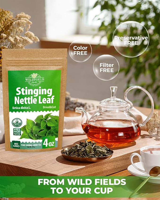 4 oz. Dried Nettle Leaf Tea Ortiga Planta Nettle Herb Bulk Stinging Nettle Leaf Herb Tea (Urtica dioica) - 113g Stinging Nettle Leaves Herbal Tea ortiga verde te