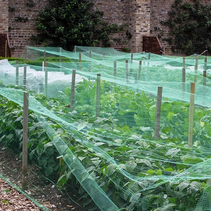 Bird Netting 25'x50' with 1" Square Mesh Bird Net Garden Netting for Chicken Coop, Aviary, Deer Fence, Fruit Tree