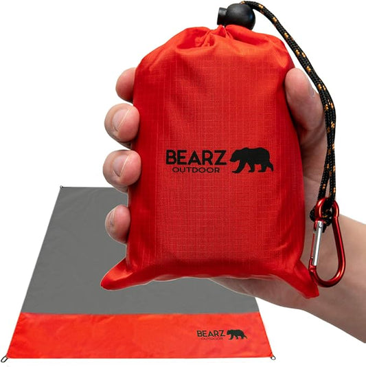 Pocket Blanket - Beach Blanket Waterproof Sandproof, Picnic Blankets Waterproof Foldable, Lightweight & Compact for Hiking, Camping, Travel, Festival Accessories