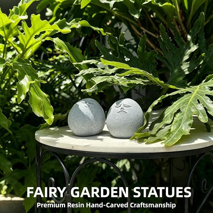Miniature Emotional Figurines Plant Decorations for Pots, Funny Fairy Garden Accessories Outdoor Decorations Gifts Women Statue for Table Yard Desktop Planter